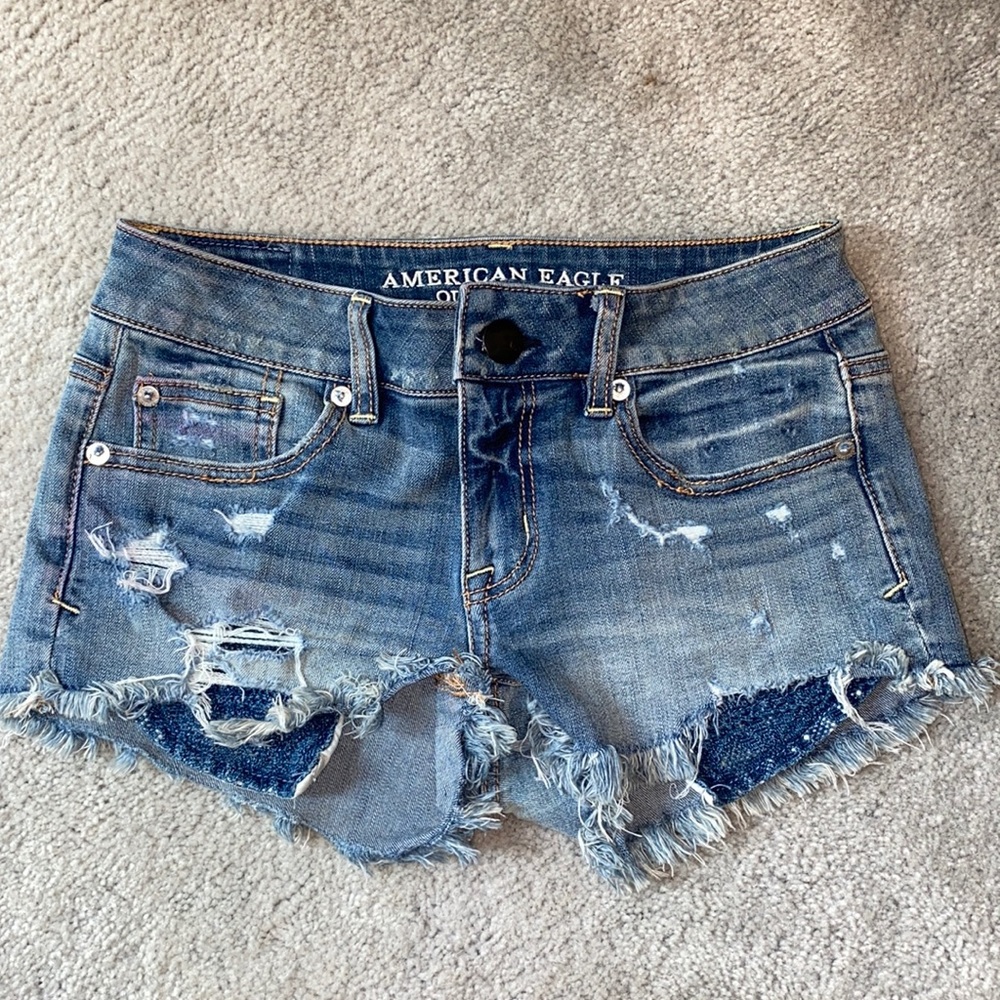 AE low rise shorts size 0